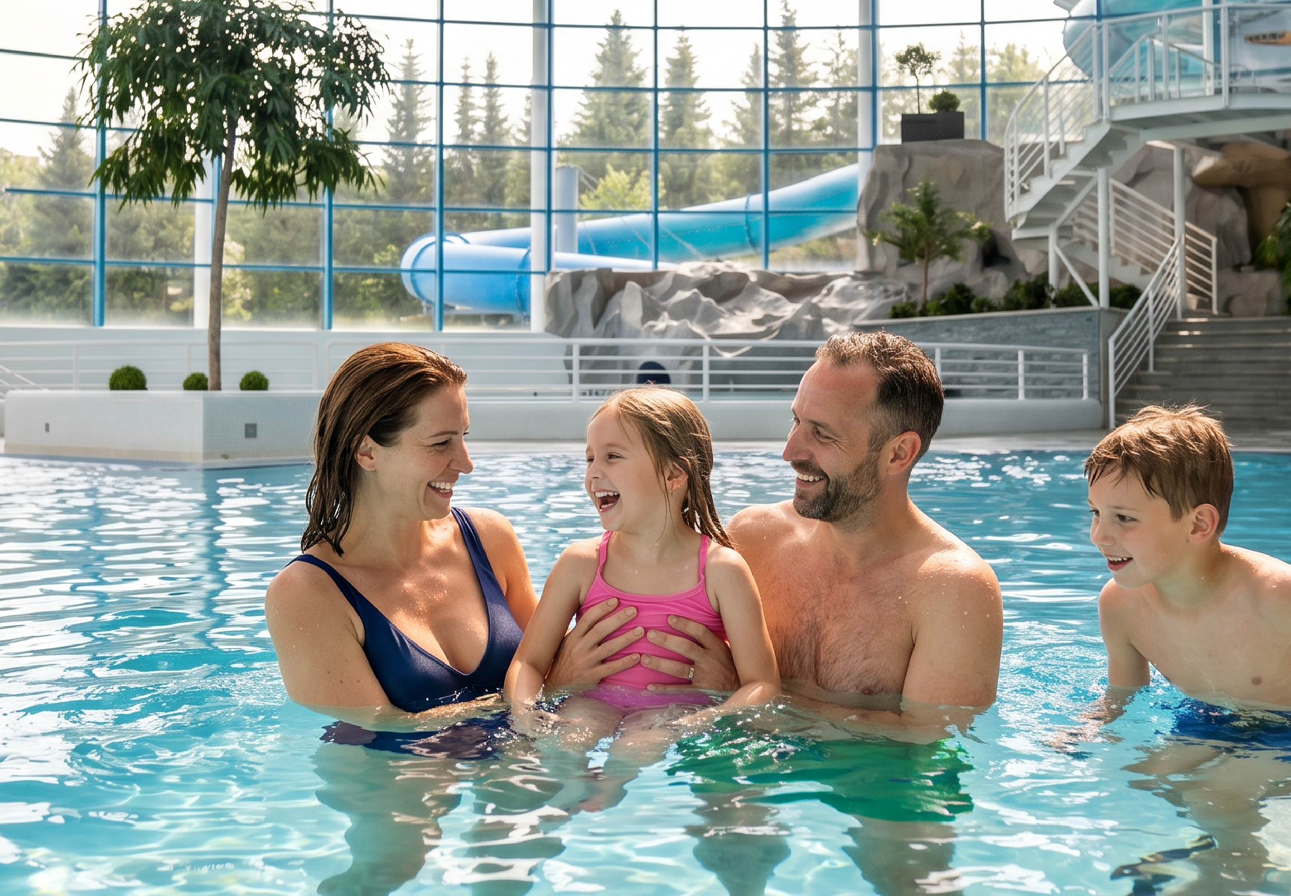 Webseite_h2o_2 Schwimmbad H2Oberhof Familie beim Baden