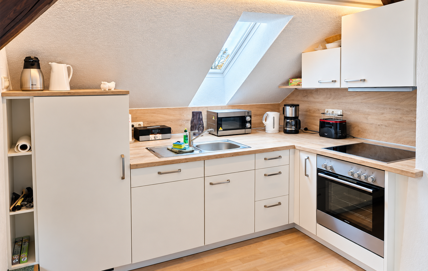 Küche Ferienwohnung Rupperg im Gruppenhaus Kanzlersgrund nähe Oberhof, Thüringen